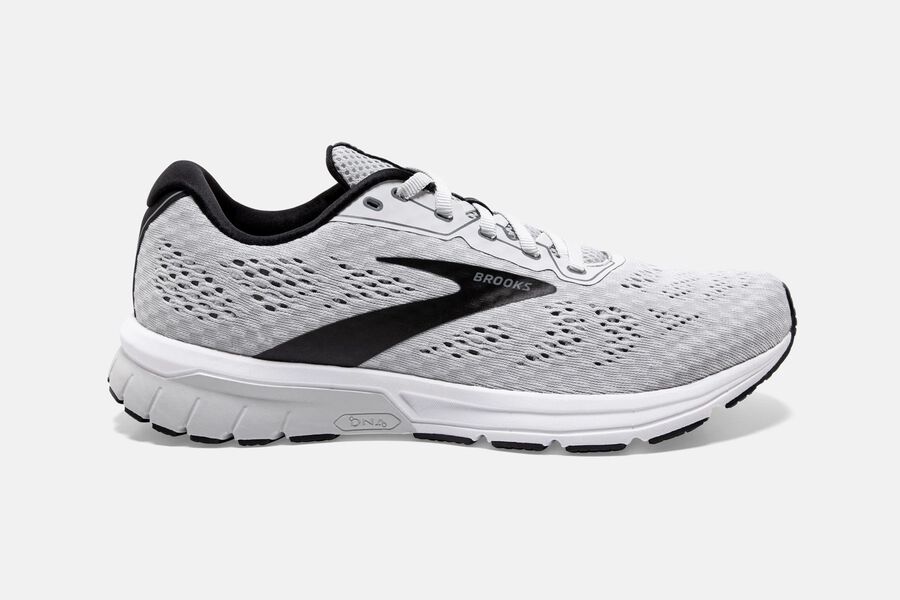 Anthem 3 Road Brooks Running Shoes NZ Mens - White/Black - MPVKLO-681